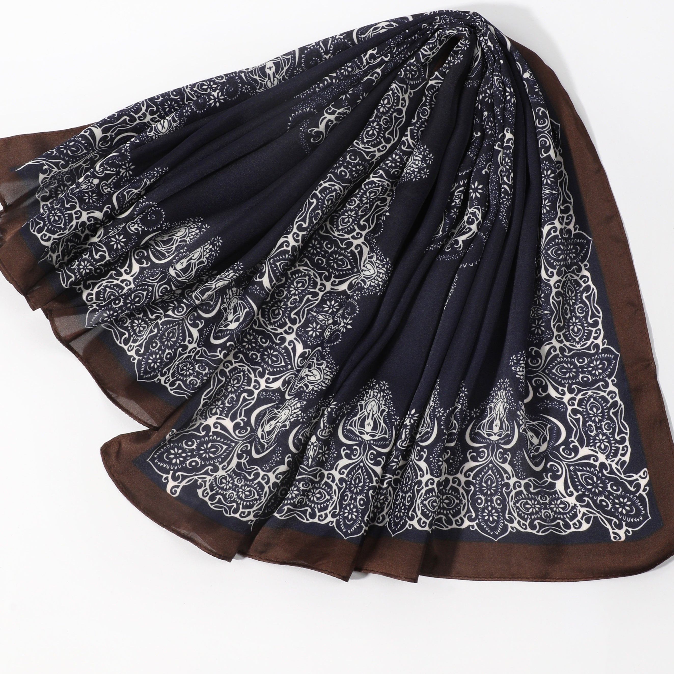 Men's Crown Pattern Square Scarf