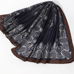 Men's Crown Pattern Square Scarf