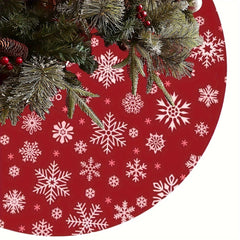 Red Christmas Tree Skirt Xmas Decoration Indoor Outdoor Holiday Decor