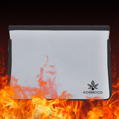 WESSLECO Fireproof Money Jewelry Valuables File Folder Cash Pouch Document Bag
