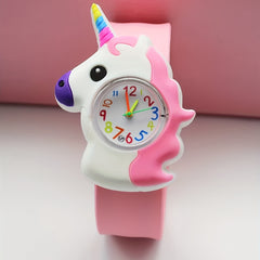 Kids Silicone Unicorn Slap On Watch, Cartoon Wrist Watch