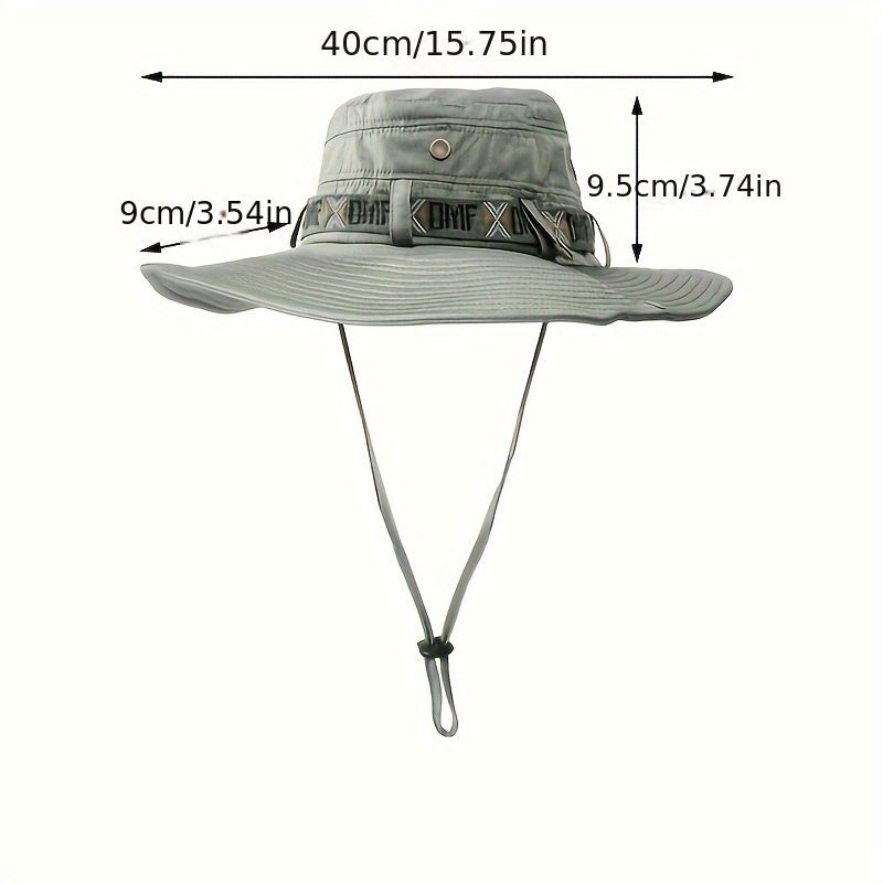 Men's Sun Protection Bucket Hat for Outdoor Activities