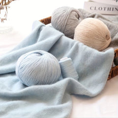 6pcs Hand Knitted Cashmere Yarn 85 Woll 10 Polyester 5 Nylon
