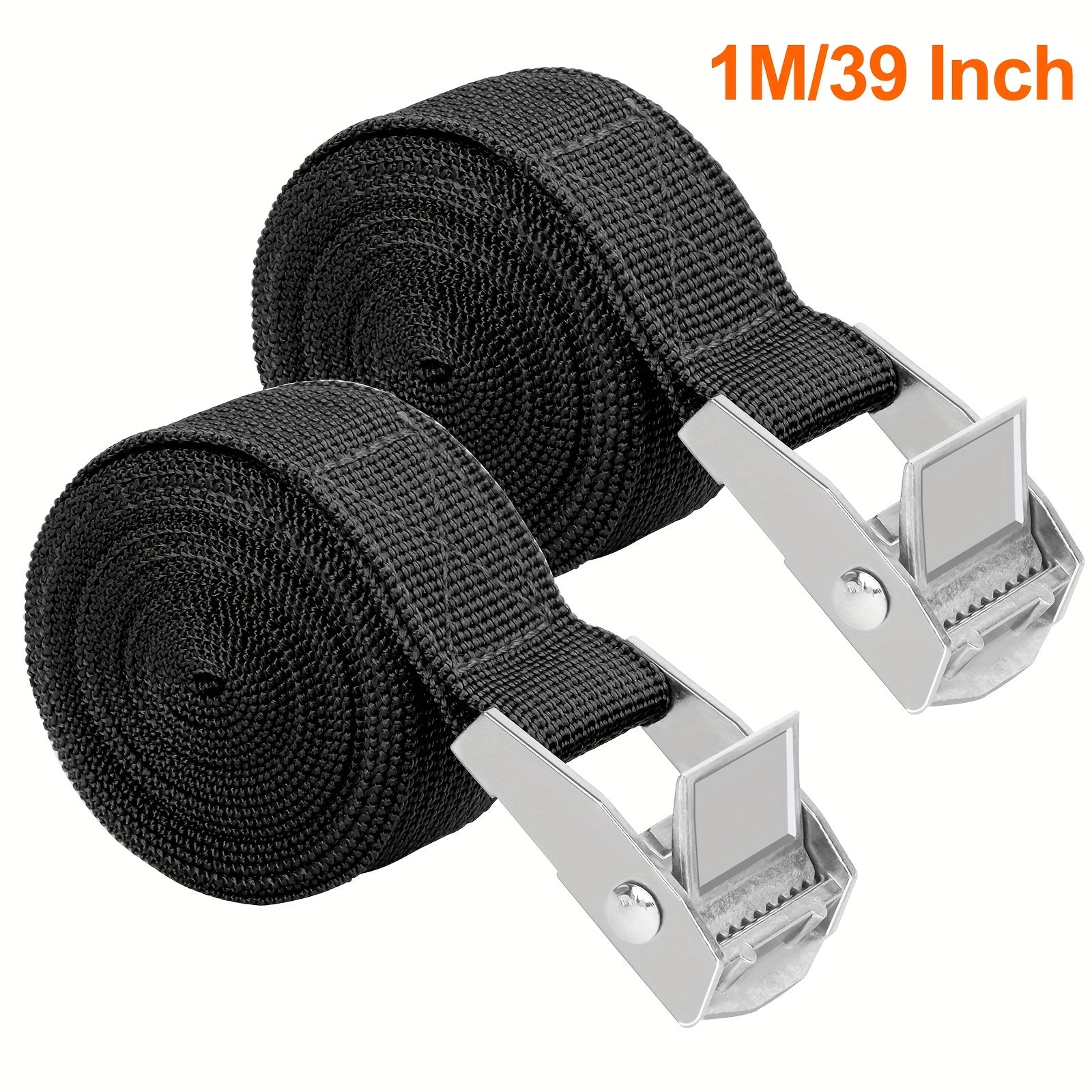 1pc Zinc Iron Buckle Car Cargo Belt Polyester Bondage Belt