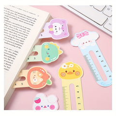 50pcs Cute Animal Bookmark Ruler Set for Students