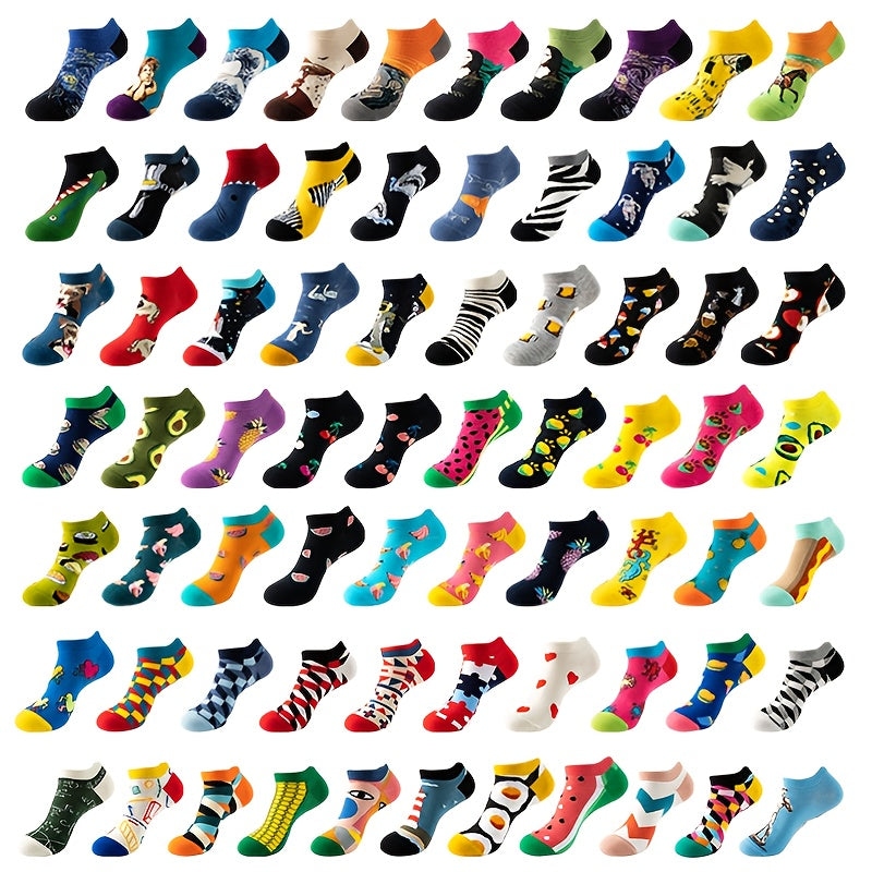 5 Pairs Men's Thin Breathable Low Cut Socks