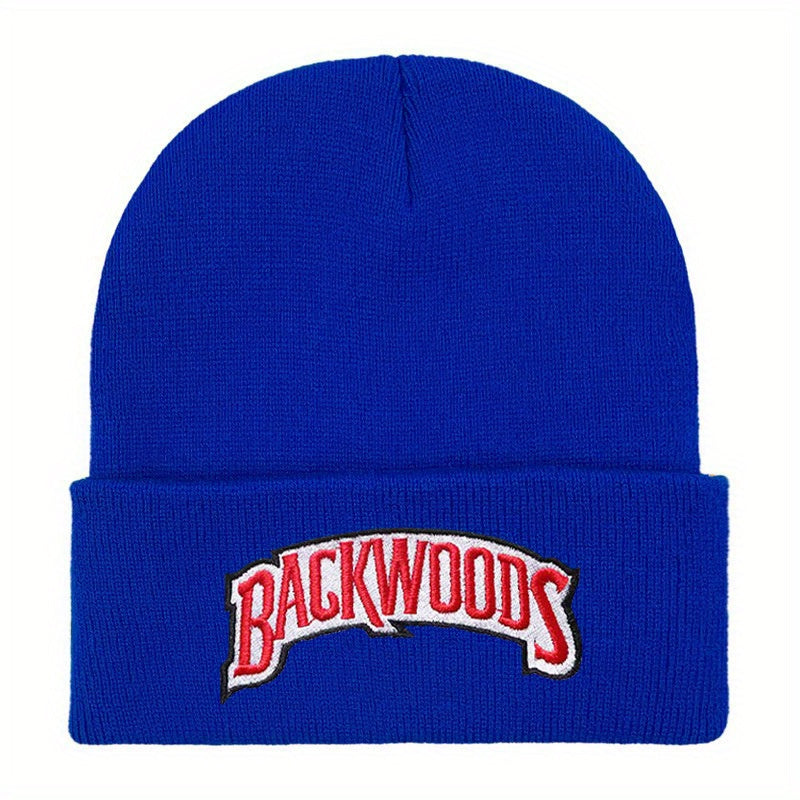 Hip Hop Letter Embroidery Beanie Unisex Solid Couple Skull Cap
