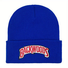 Hip Hop Letter Embroidery Beanie Unisex Solid Couple Skull Cap