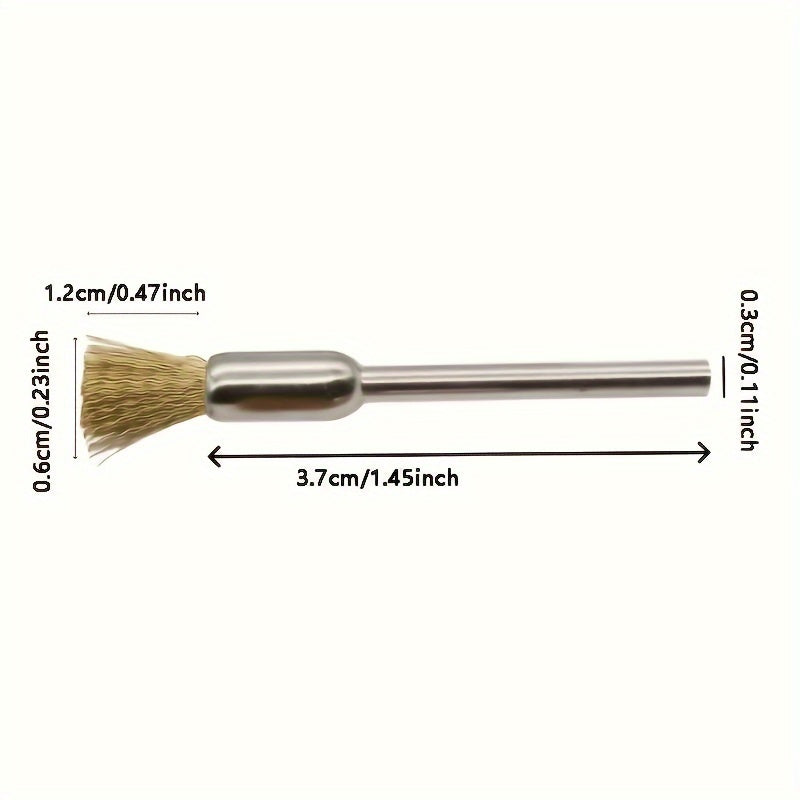 3pcs Rotary Tool Brass Wire Brush Set