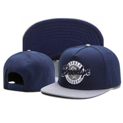 Men's English Embroidery Hip hop Flat Brim Hat