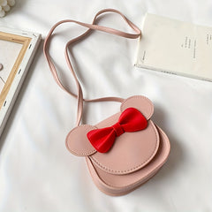 Kids Crossbody Bag with Bow Shoulder Strap Mini Coin Purse for Girls