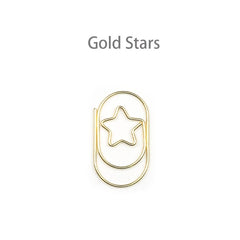 20pcs Little Star Paper Clips School Office Home