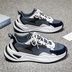Men's Chunky Lace-up Sneakers Comfortable Breathable Shoes