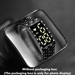 Men's LED Electronic Watch Large Dial Alloy Wrist Watch