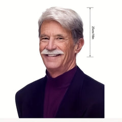 Men's Gray Short Wig Easy Wear Natural Look