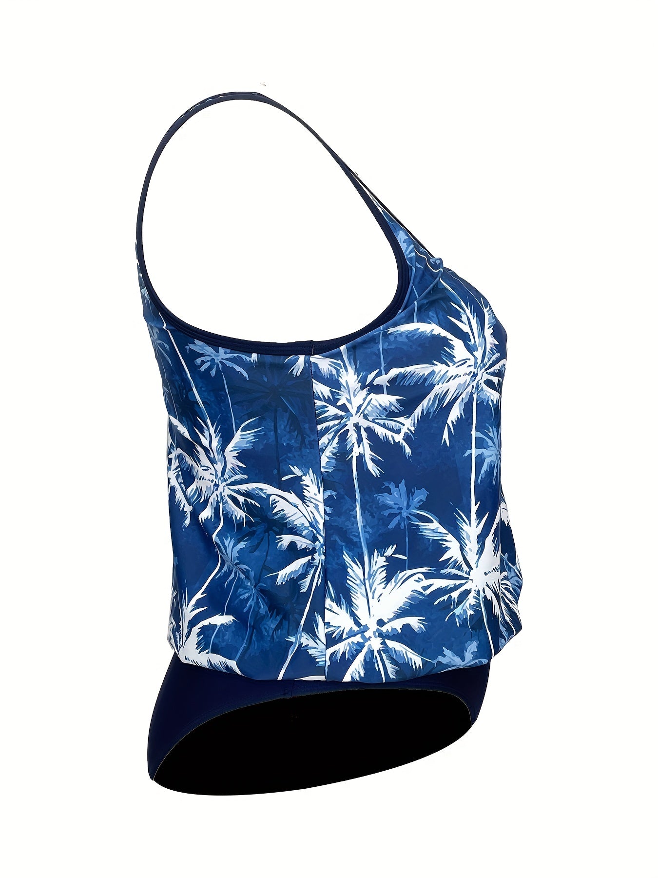 Coconut Tree Print Tankini Set