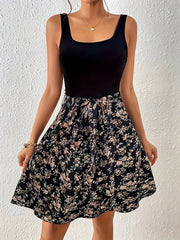 Floral Print Tank Dress Casual Sleeveless Dress Women's Clothing