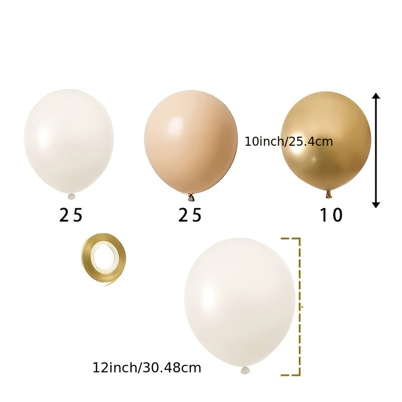 61pcs Neutral Balloons 30 48 Cm Latex Balloons Nude Blush Balloons