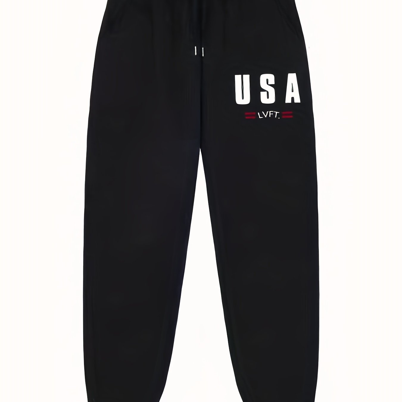 Pattern Print Men's Pants Drawstring Active Stretch Trousers