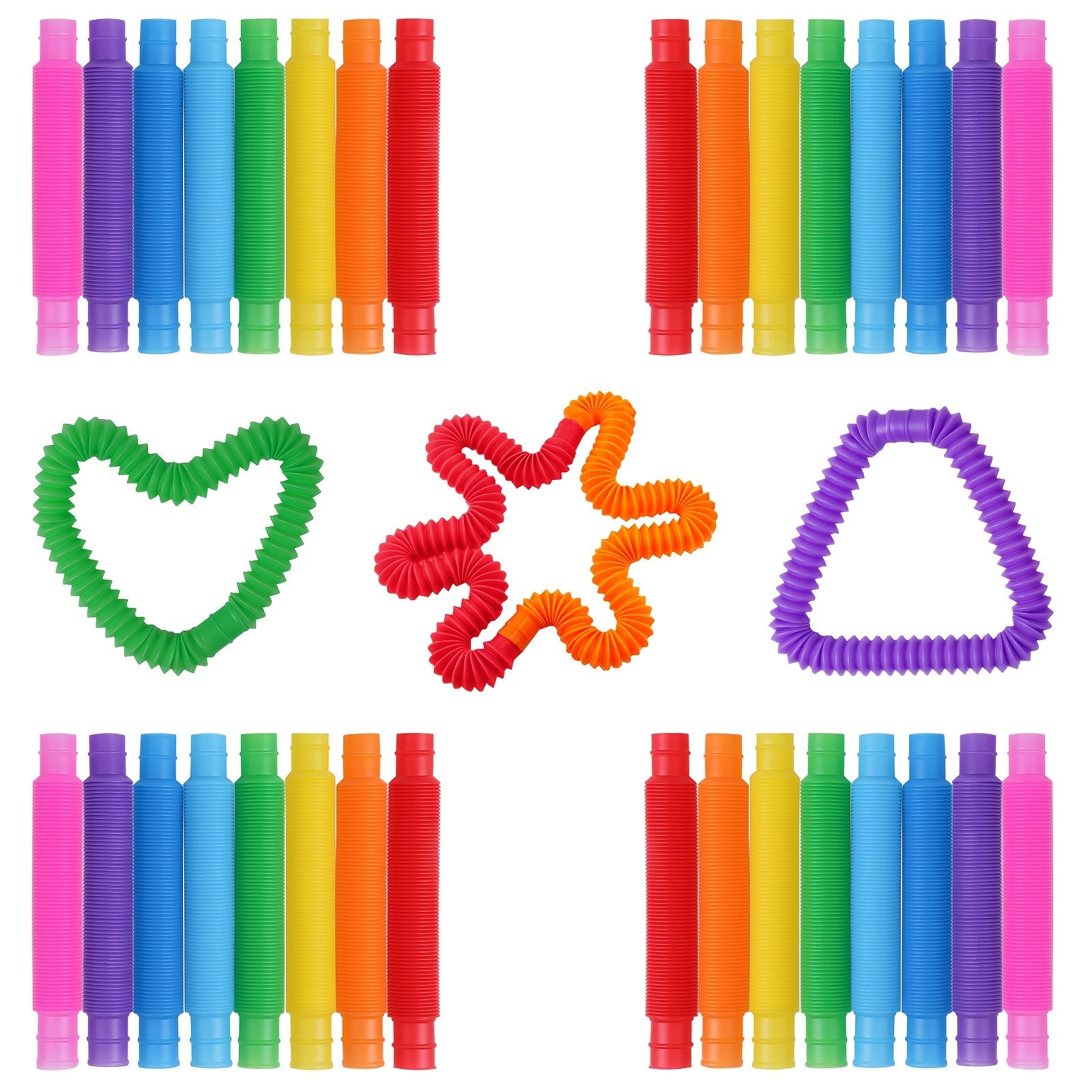 DIY Elastic Tube Toys in Random Colors Stretchable and Colorful for Kids Parties