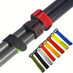 8pcs Fishing Rod Tie Holder Strap with Hook Loop Cord Keep Gear Secure