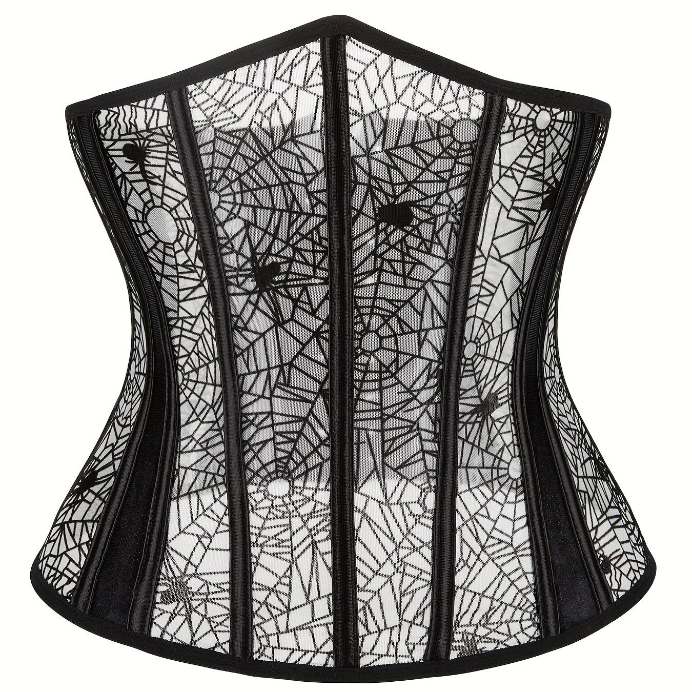Spider Web Strapless Corset Tummy Control Body Shaper