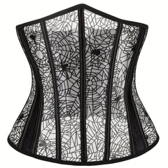 Spider Web Strapless Corset Tummy Control Body Shaper