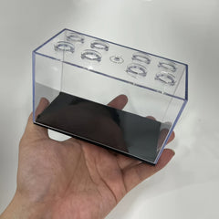 Transparent display box for building block collection