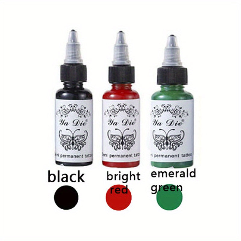 14 pc 14 Tattoo Ink Set 30 ML bottle 3D Makeup Beauty Skin Body Art