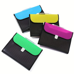 Portable Test Paper Bag Data Folder Storage Clip Accordion Bag