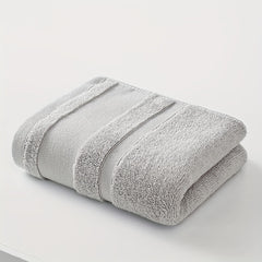 Soft Absorbent Gray Bathroom Towel Set 13x29.5in - Face Hand Body Washing