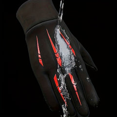 Winter Warm Gloves With Velvet Unisex Outdoor Gloves For Fishing Cycling
