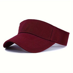 Candy Sports Visor Hat Lightweight Casual Solid Sun Hat Unisex