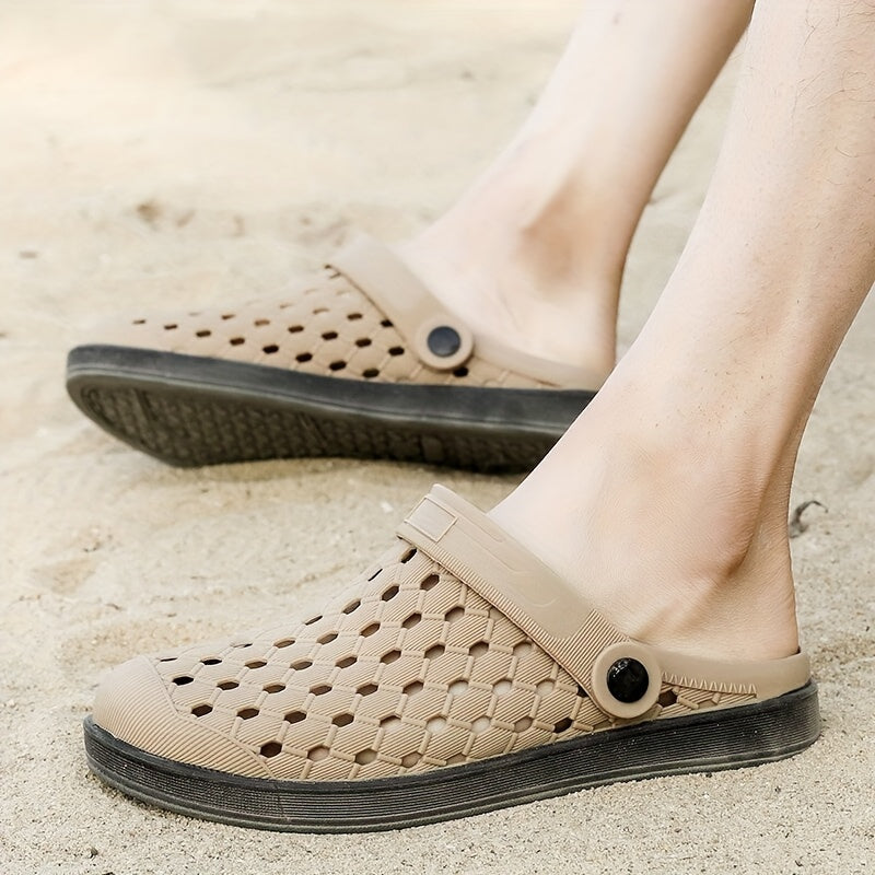 Men's Lightweight Comfy Clogs Hollow Out Garden Shoes