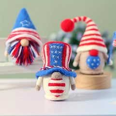 Gnome Christmas Festive Wool Felt DIY Material Bag Set