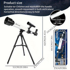SCIENCEHORSE Telescope with Binoculars 30 60x Magnification Manual Focus