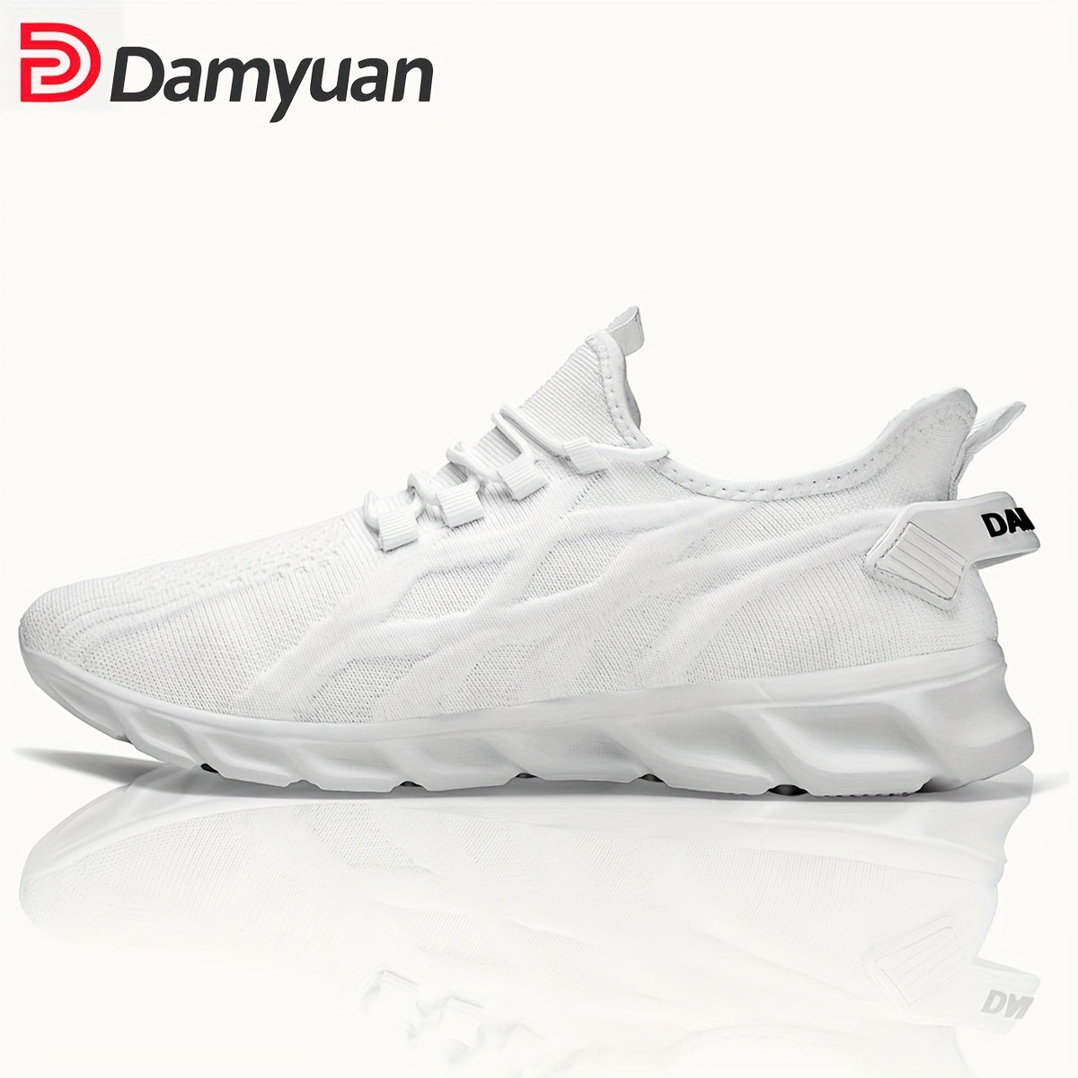 Breathable Lace Up Knitting Running Sports Shoes Casual Footwear