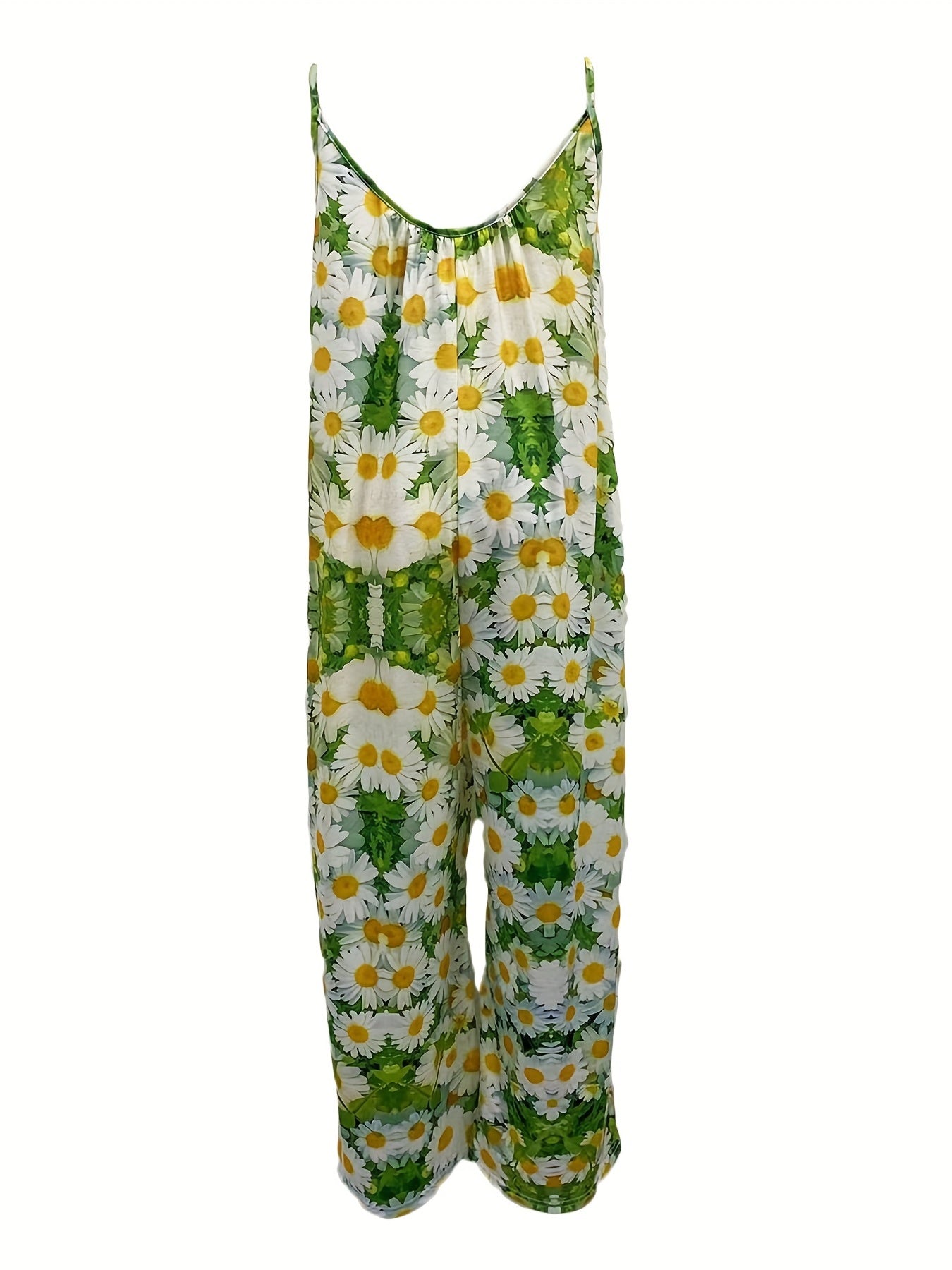 Floral Wide Leg Jumpsuit Backless Cami for Spring & Summer