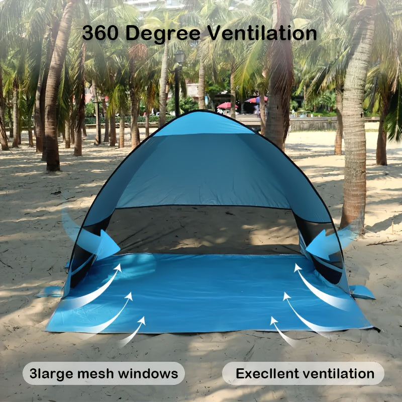 UPF 50 UV Protection Pop Up Beach Tent for 2-3 Adults