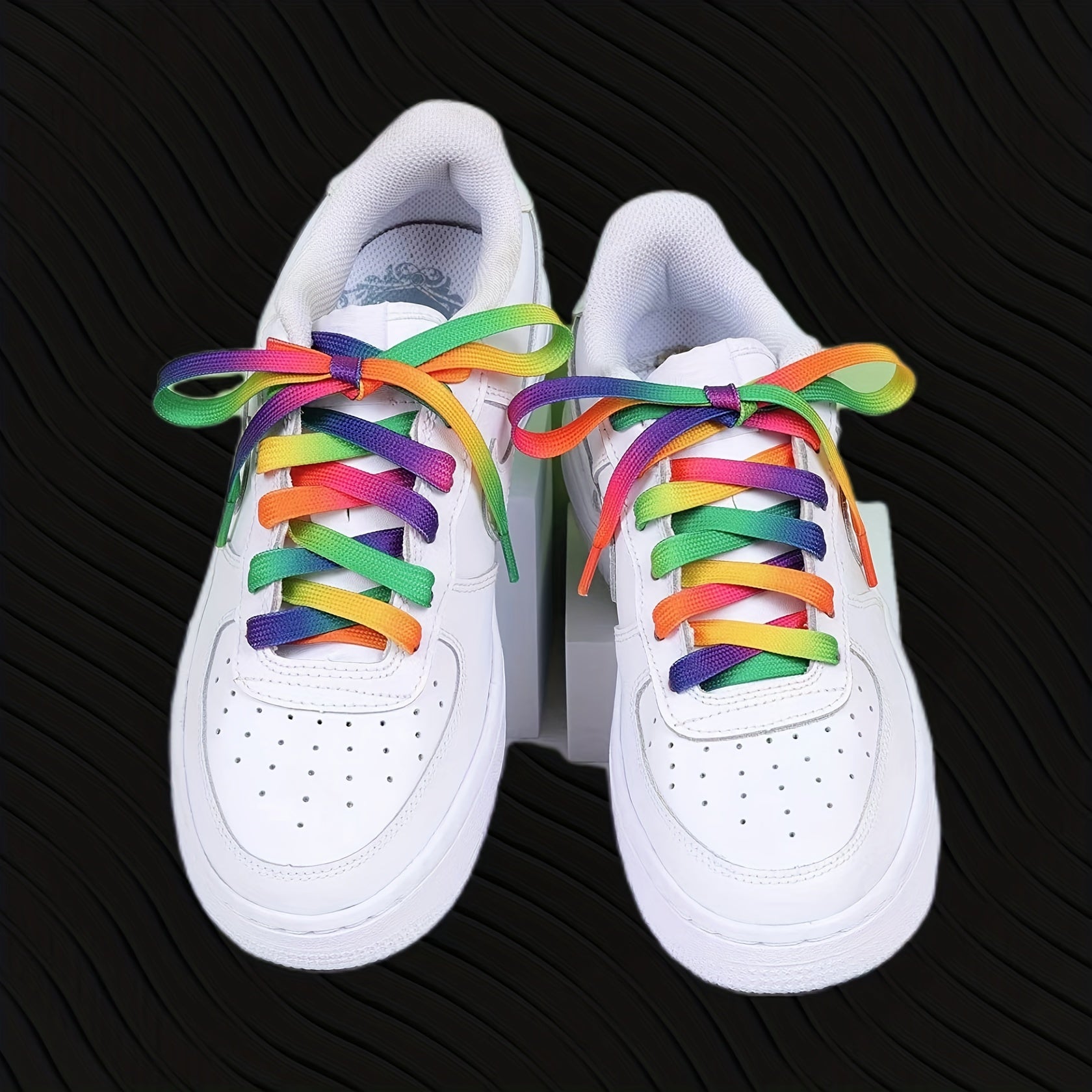 Gradient Colorful Shoelaces Rainbow Canvas Shoe Laces