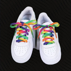 Gradient Colorful Shoelaces Rainbow Canvas Shoe Laces