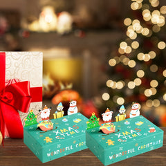 10pcs Christmas Cupcake Boxes Cookie Boxes Christmas Party Treats