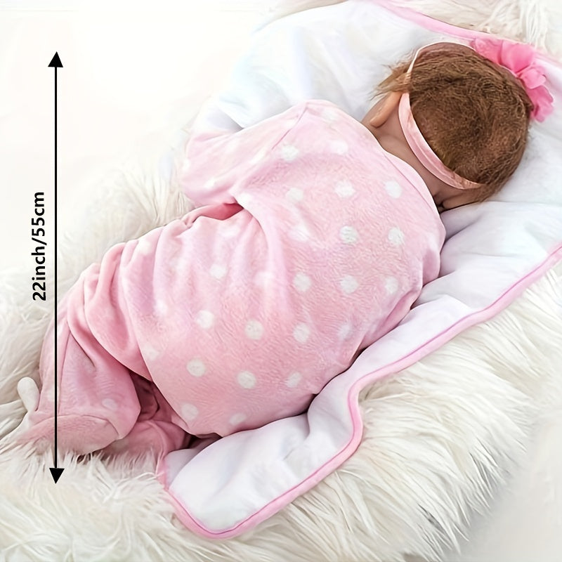 22 Inch Reborn Baby Doll Newborn Girl With Realistic Veins Vinyl