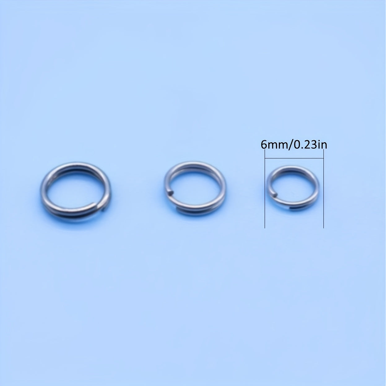 100pcs Stainless Steel Open Rings For Lures Fishing Accessories