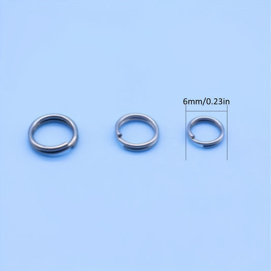 100pcs Stainless Steel Open Rings For Lures Fishing Accessories