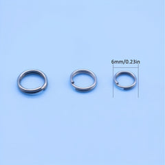100pcs Stainless Steel Open Rings For Lures Fishing Accessories