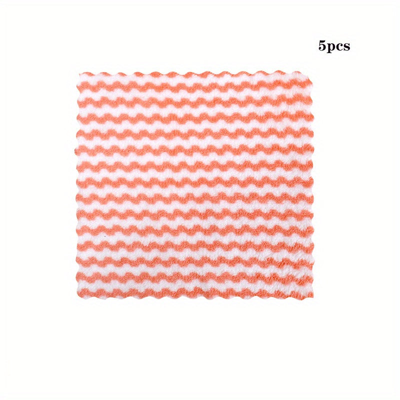 5pcs Microfiber Kitchen Dish Cloths Soft Cleaning Rag