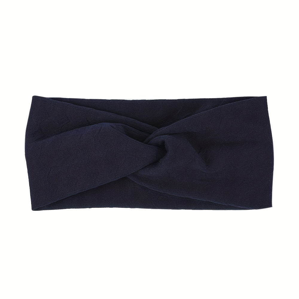 Girls Sweet Solid Wide Headband Hairband Decorative Hair Accessories