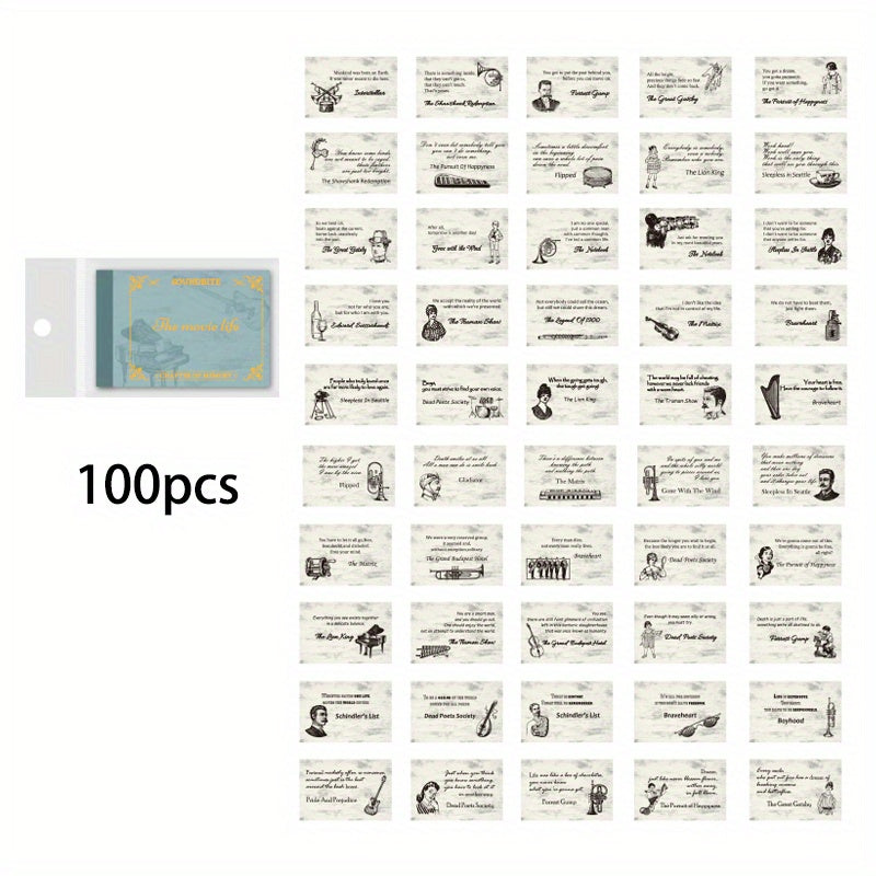 100pcs Patterns Stamping Cover Scrapbooking Paper Craft Supplies Clear