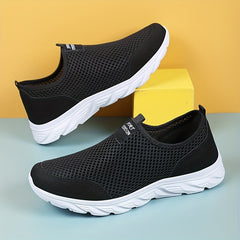 Men's Mesh Slip-on Sneakers Lightweight Athletic Shoes